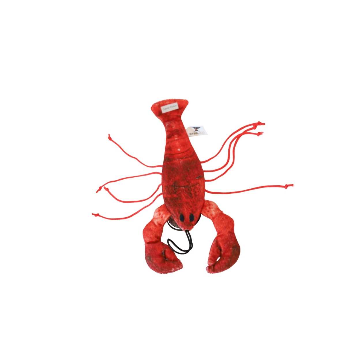 Steel Dog Cat Toy- Lobster w/Catnip Pouch
