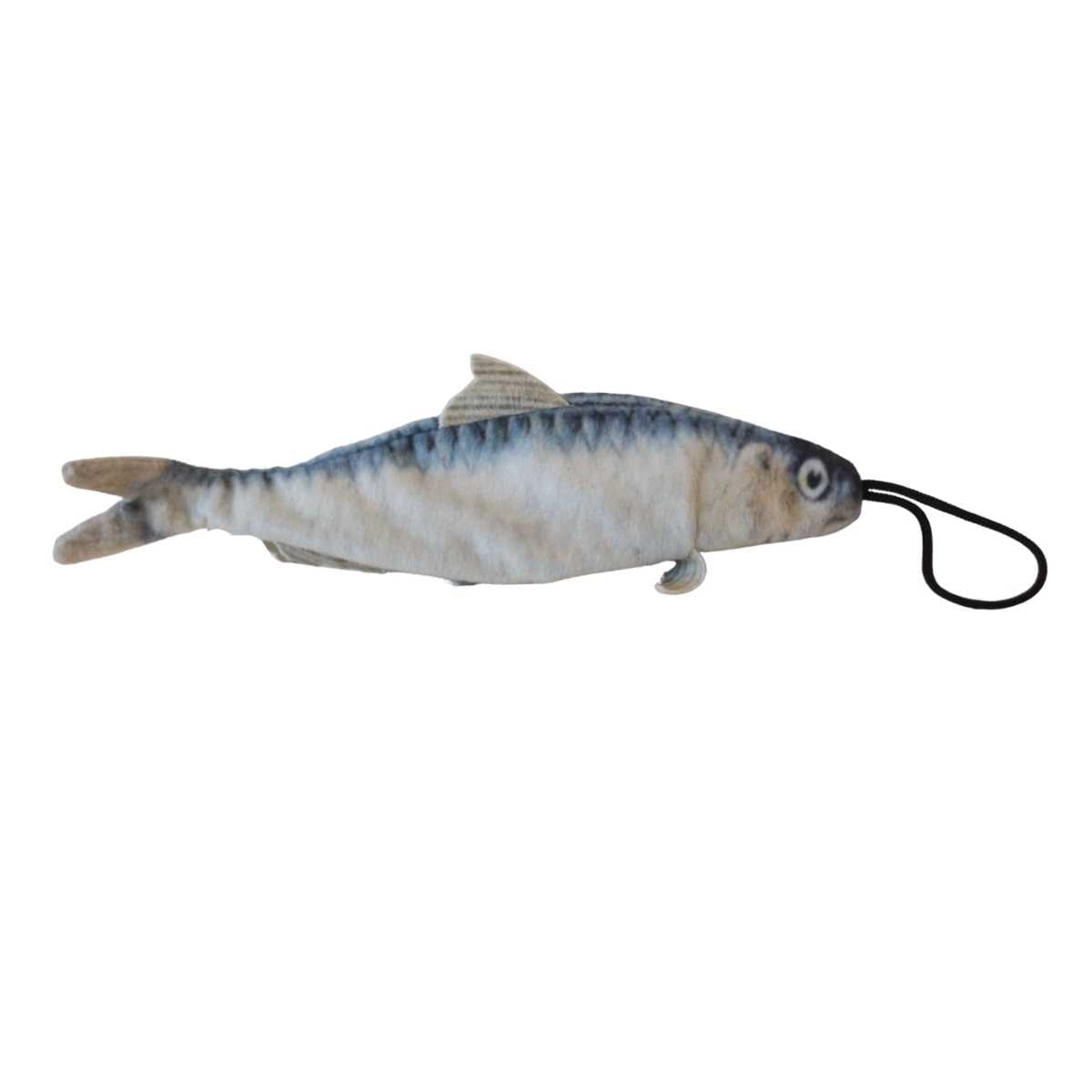 Steel Dog Cat Toy- Sardine w/Catnip Pouch