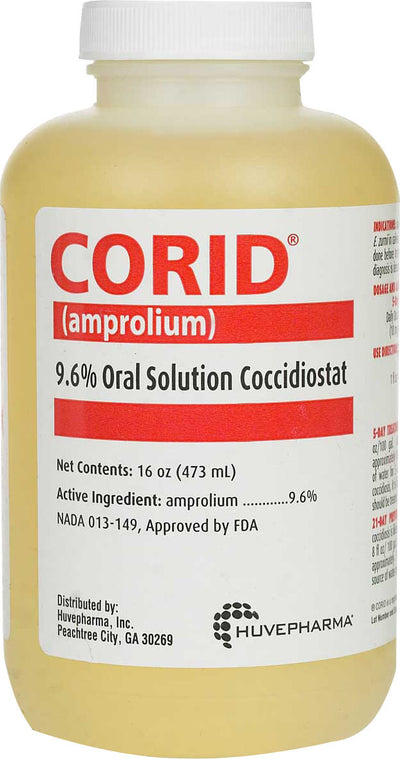 Corid 9.6% Oral Solution Coccidiostat For Calves