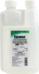 Front view of a white packaged product labeled Cylence Pour-On Insecticide, 1 pint size.