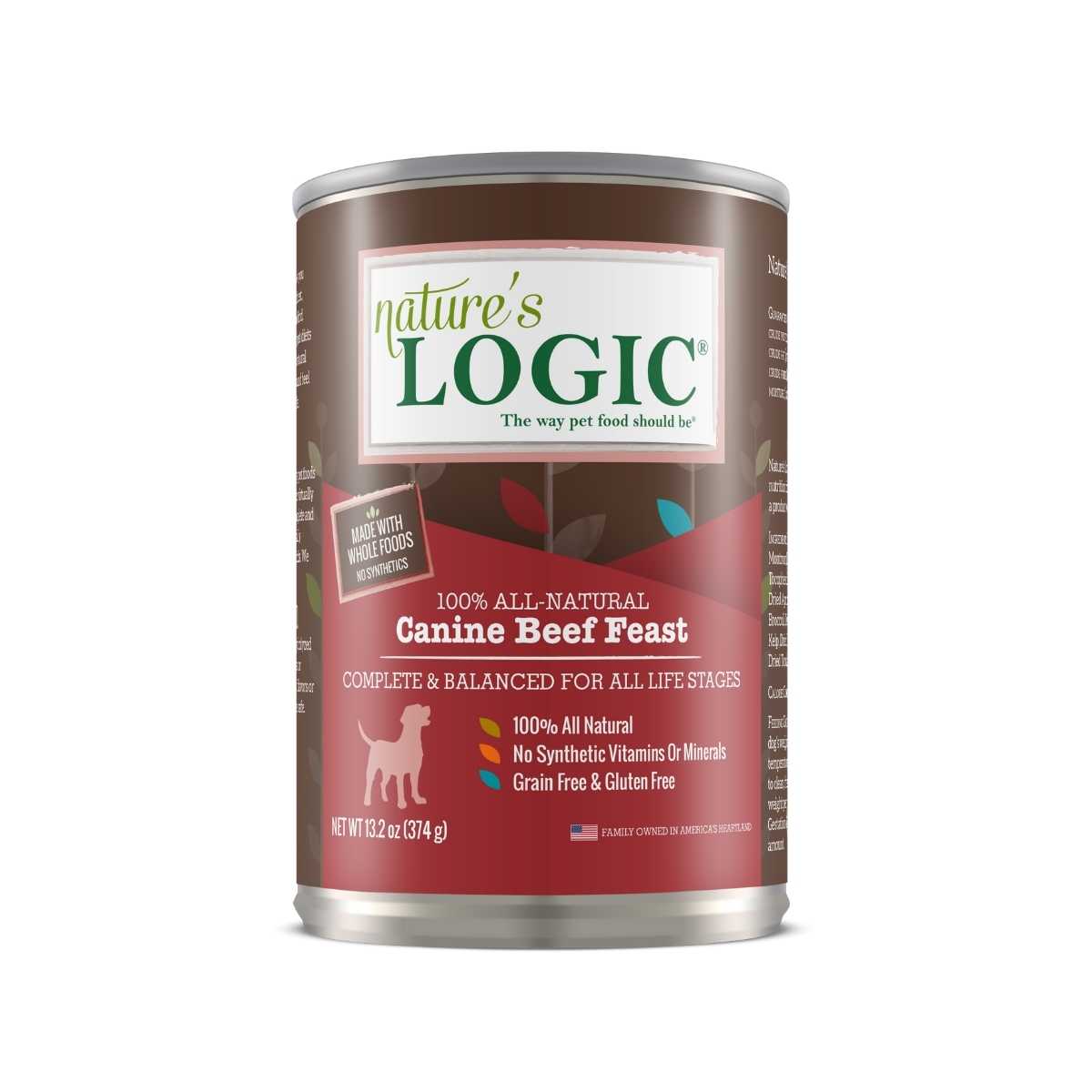 Nature's Logic Canine Beef-12/13.2 oz Cans