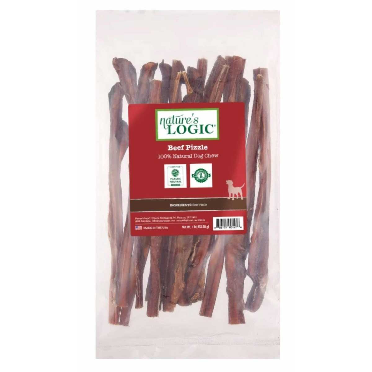 Nature's Logic Canine All Natural Beef Pizzle Treat-1 lb Bag