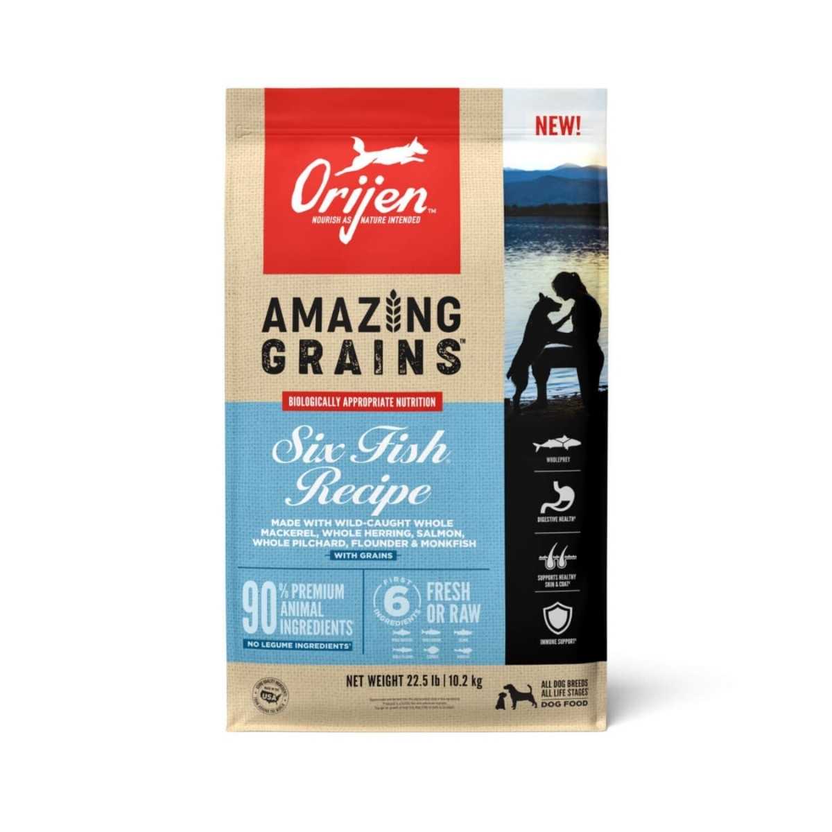 Orijen Dog Amazing Grains Six Recipe