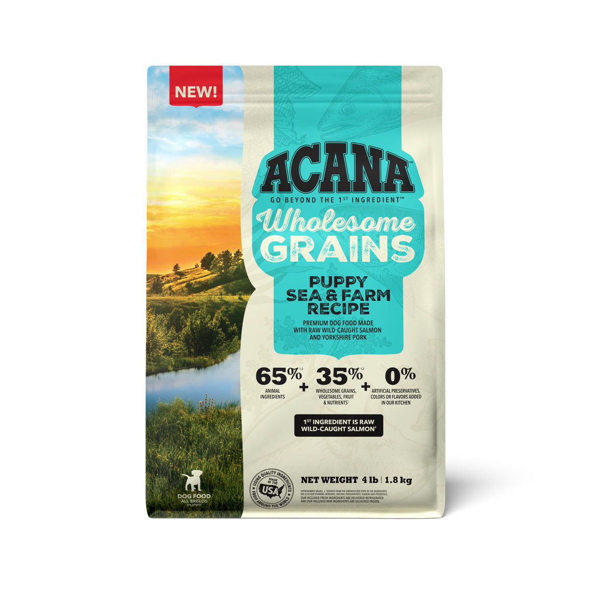 Acana Dog Wholesome Grains Puppy Sea Farm Recipe