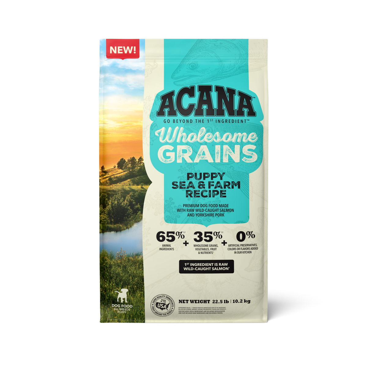 Acana Dog Wholesome Grains Puppy Sea Farm Recipe