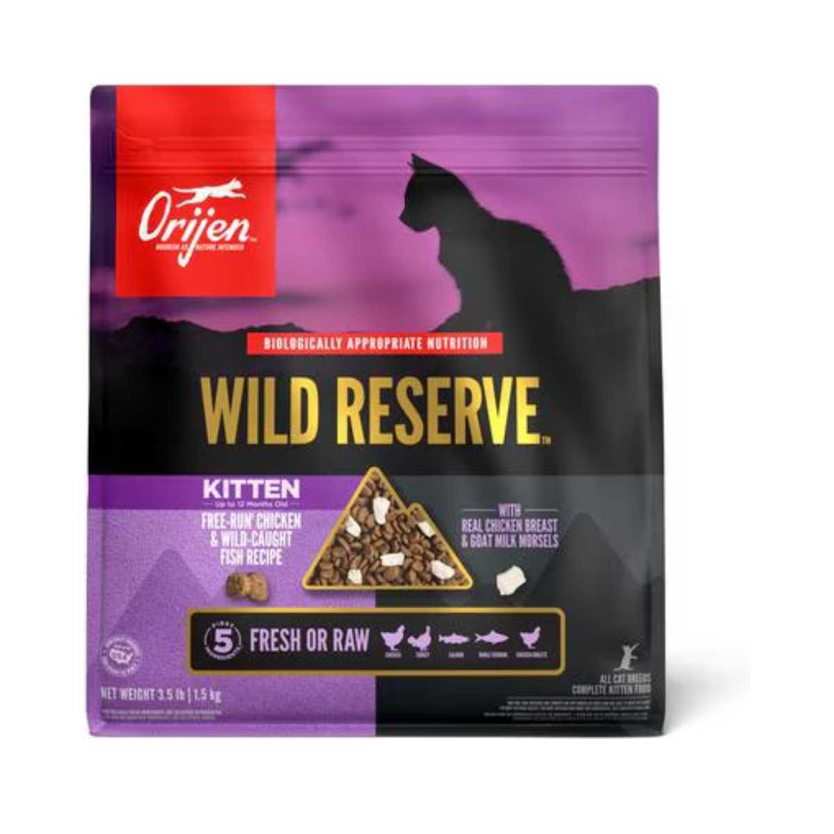 Orijen Cat Grain Free Wild Reserve Kitten-3.5 lb Bag