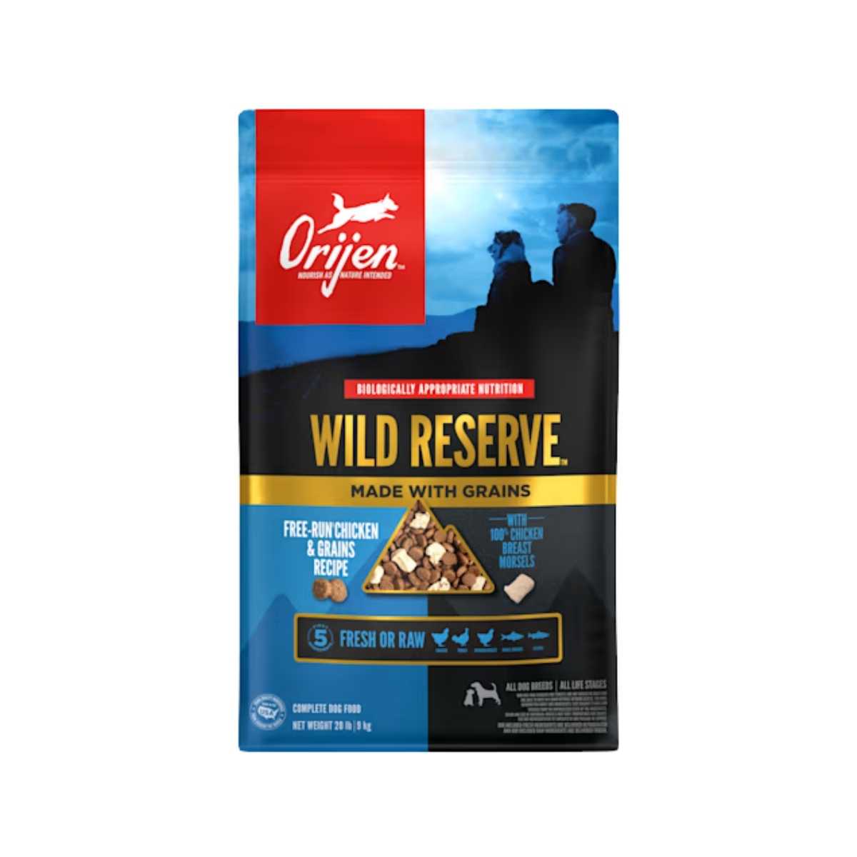 Orijen Dog Wild Reserve Free Run Grains