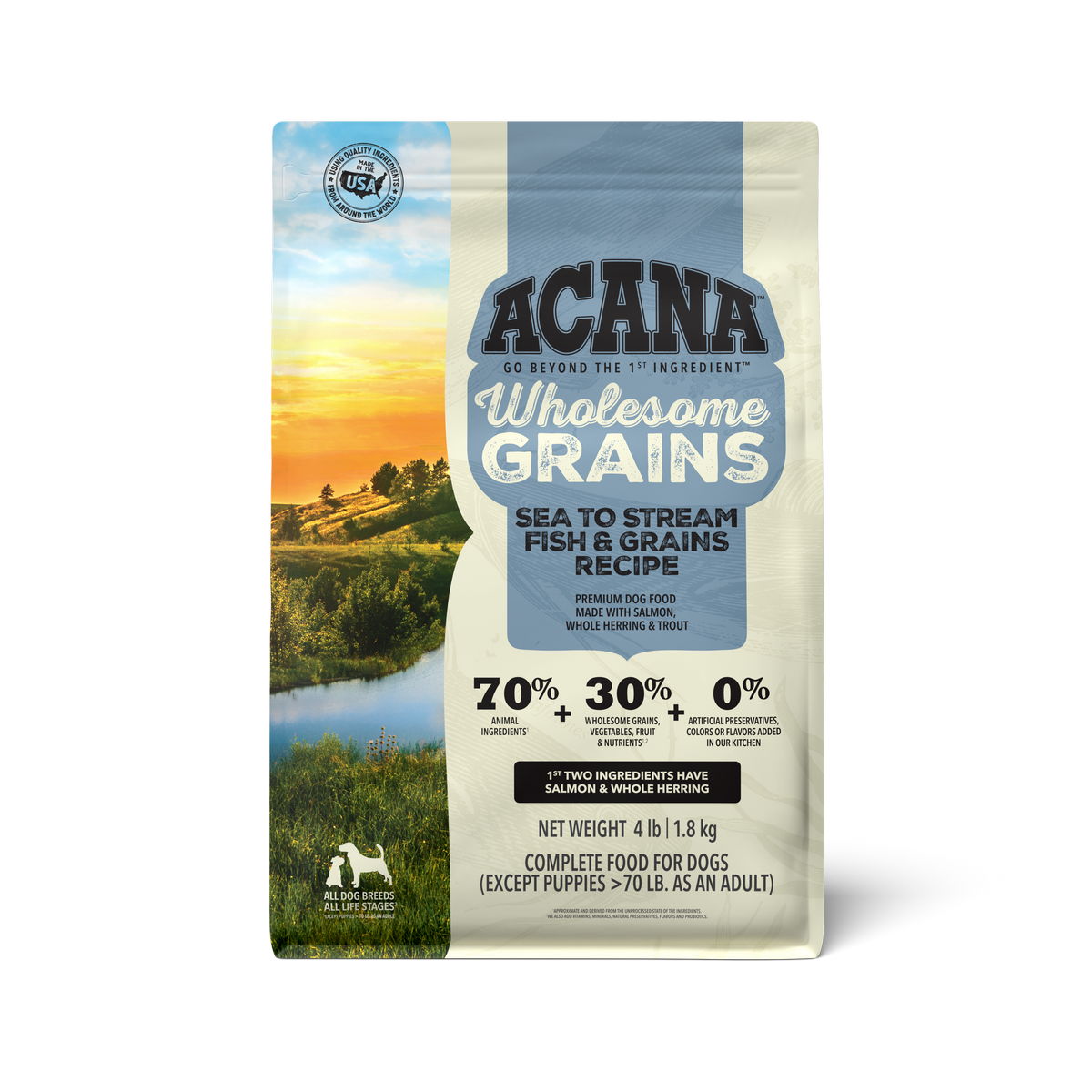 Acana Dog Wholesome Grains Lid Sea To Stream