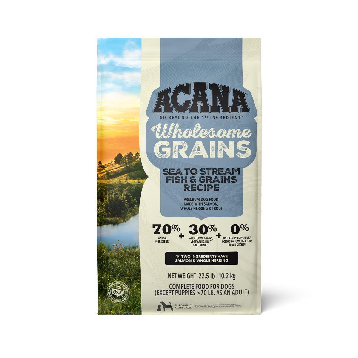 Acana Dog Wholesome Grains Lid Sea To Stream