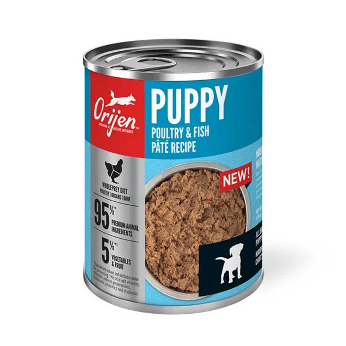 Orijen Dog Wet Grain Free Pate Puppy Poultry & Fish-12/12.8 oz Cans