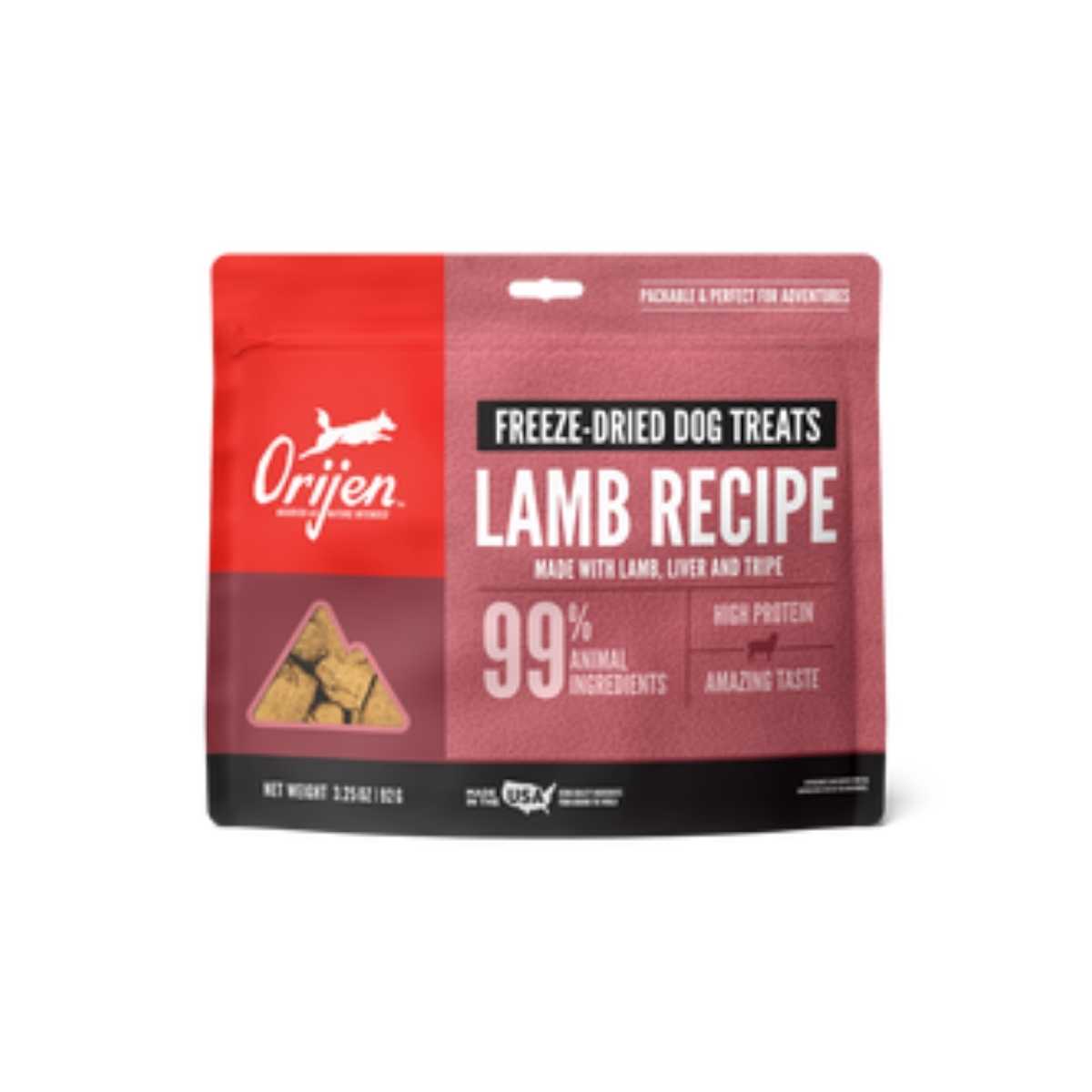 Orijen Dog Freeze-Dried Treat Lamb-3.25 oz Bag