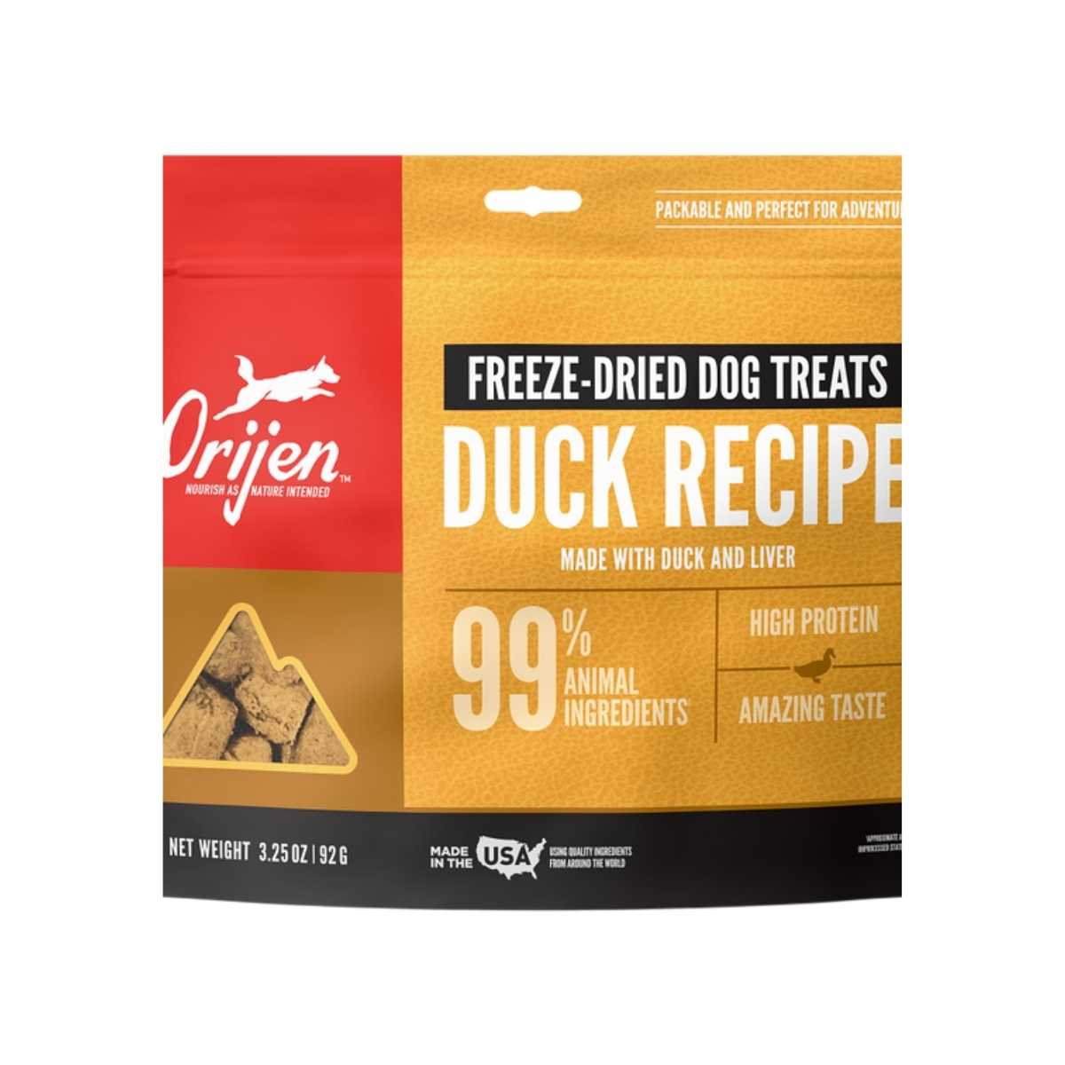 Orijen Dog Freeze-Dried Treat Duck-3.25 oz Bag