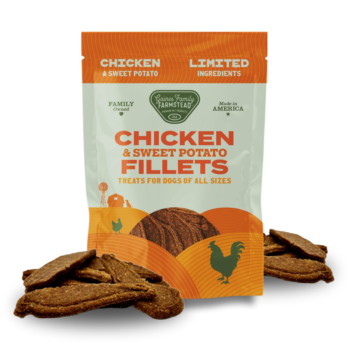 Gaines Sweet Potato & Chicken Fillets-8 oz Bag