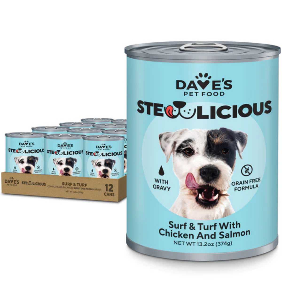 Dave's Stewlicious Surf & Turf with Chicken and Salmon 12/13.2oz
