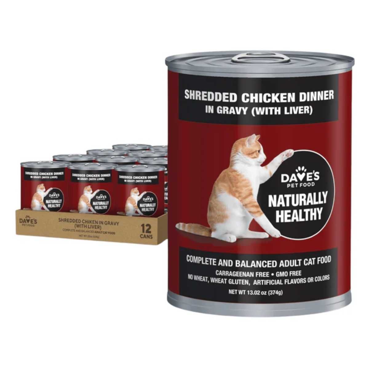 Dave's Pet Food Cat Naturally Healthy Shredded In