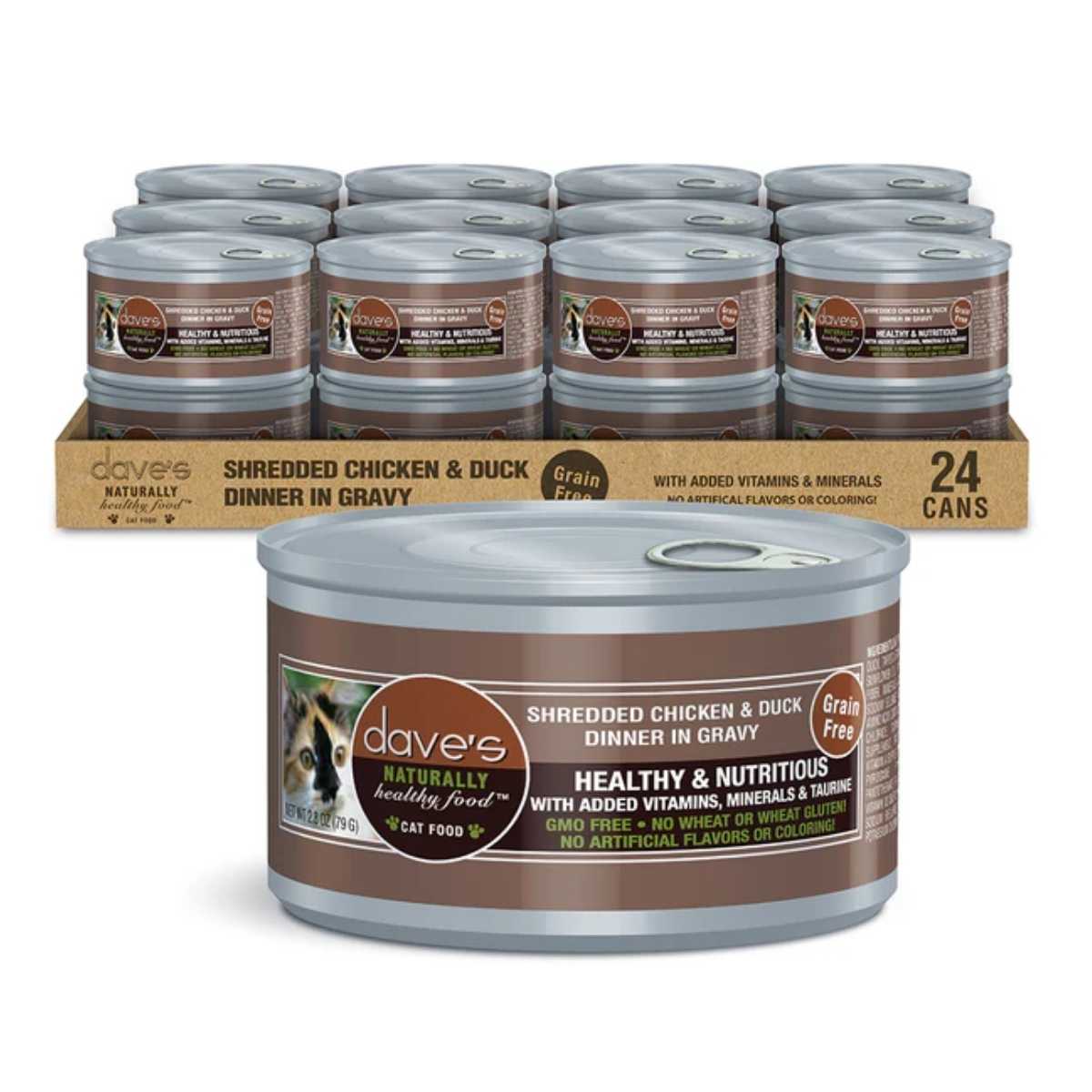 Dave's Pet Food Cat Naturally Healthy Shredded Dinner In