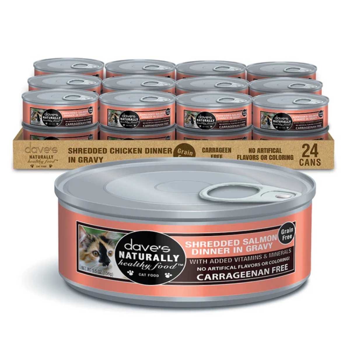 Dave's Pet Food Cat Naturally Healthy Shredded In