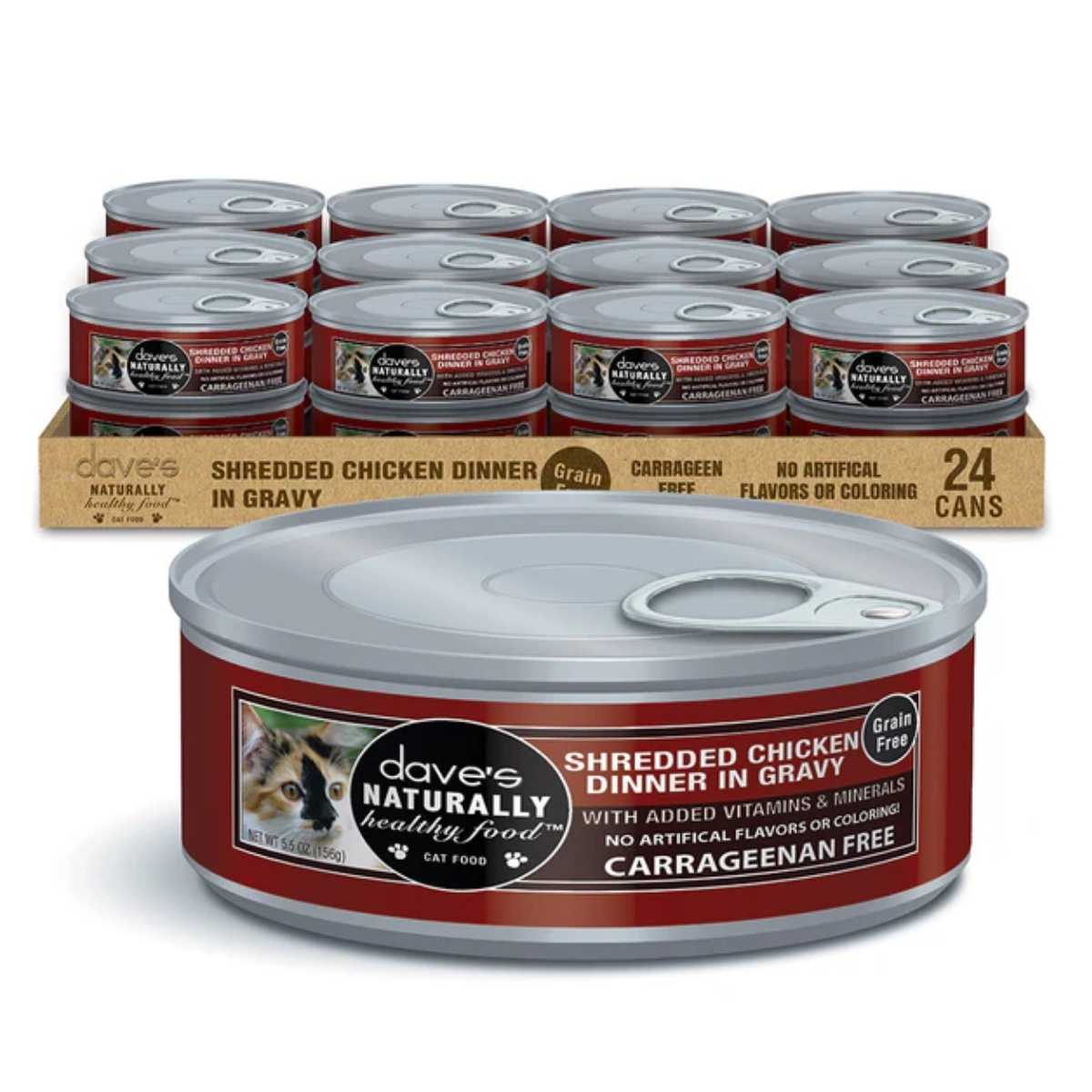 Dave's Pet Food Cat Naturally Healthy Shredded In