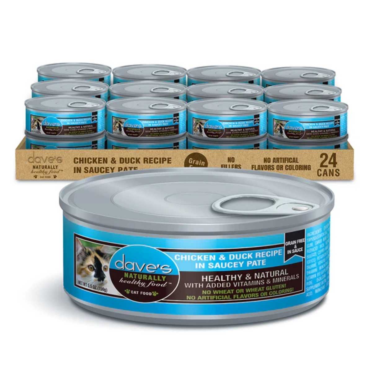 Dave's Pet Food Cat Naturally Healthy Recipe In Saucey Pate