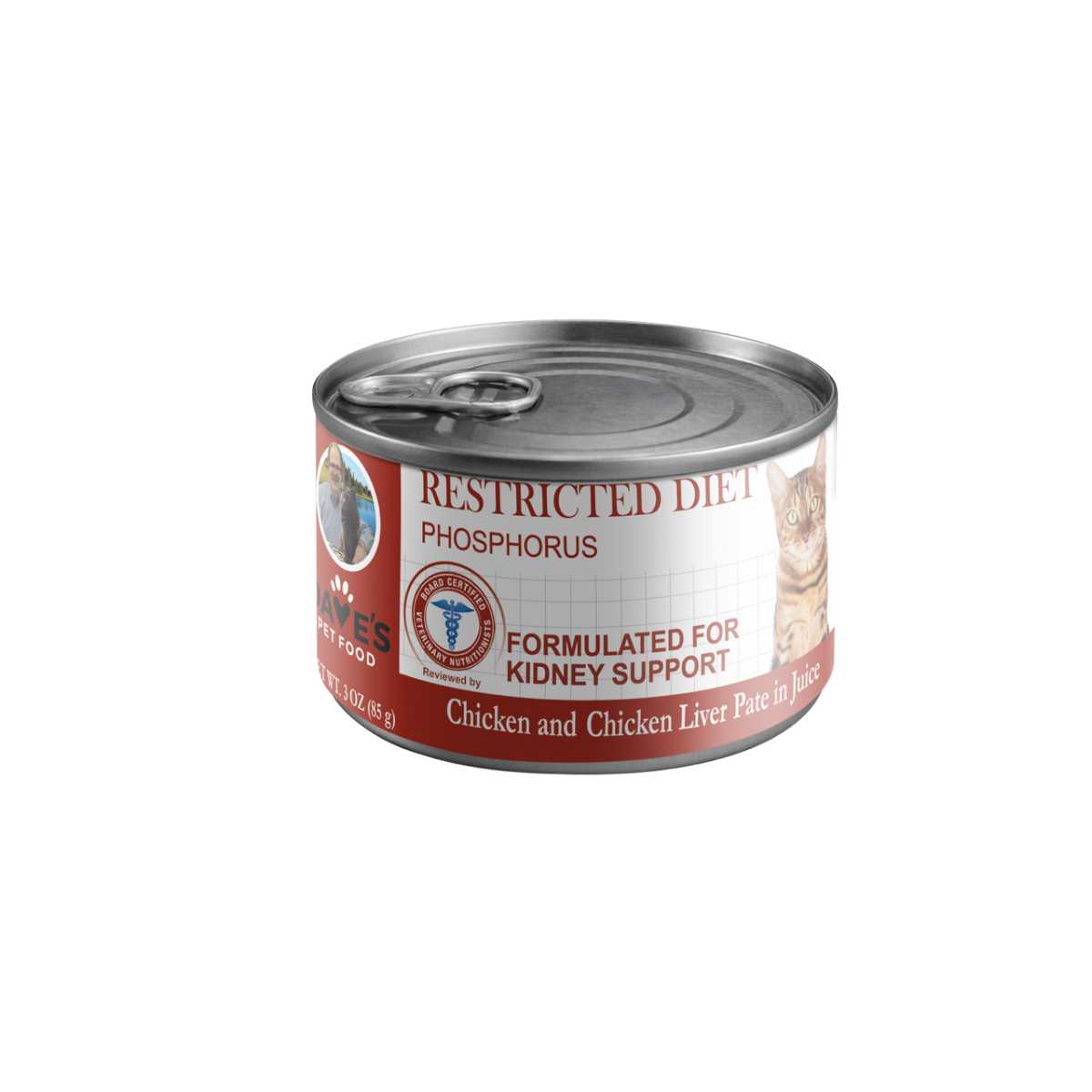 Dave's Cat Restricted Phosphorus Diet, Chicken  12/3oz