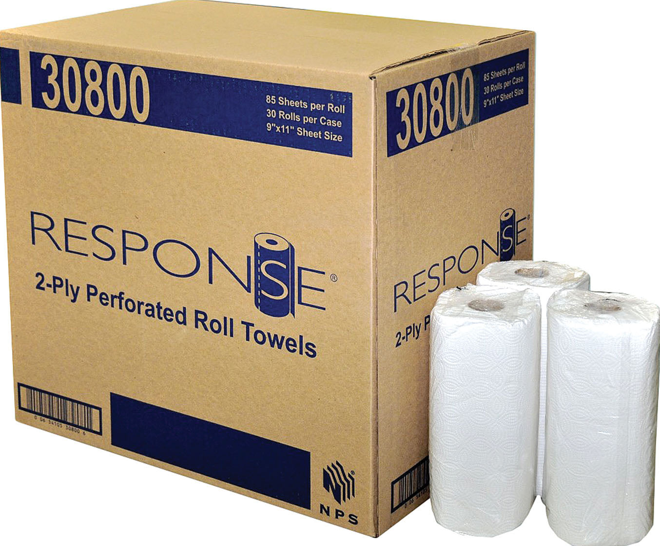 Response 2 Ply Perforated Kitchen Roll Towel (Pack Of 30)