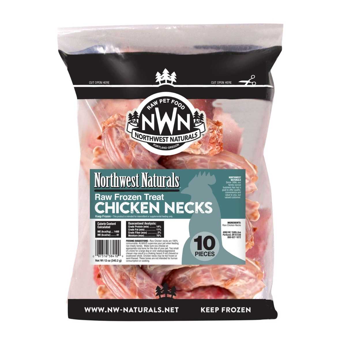 Northwest Naturals Frozen Raw Necks