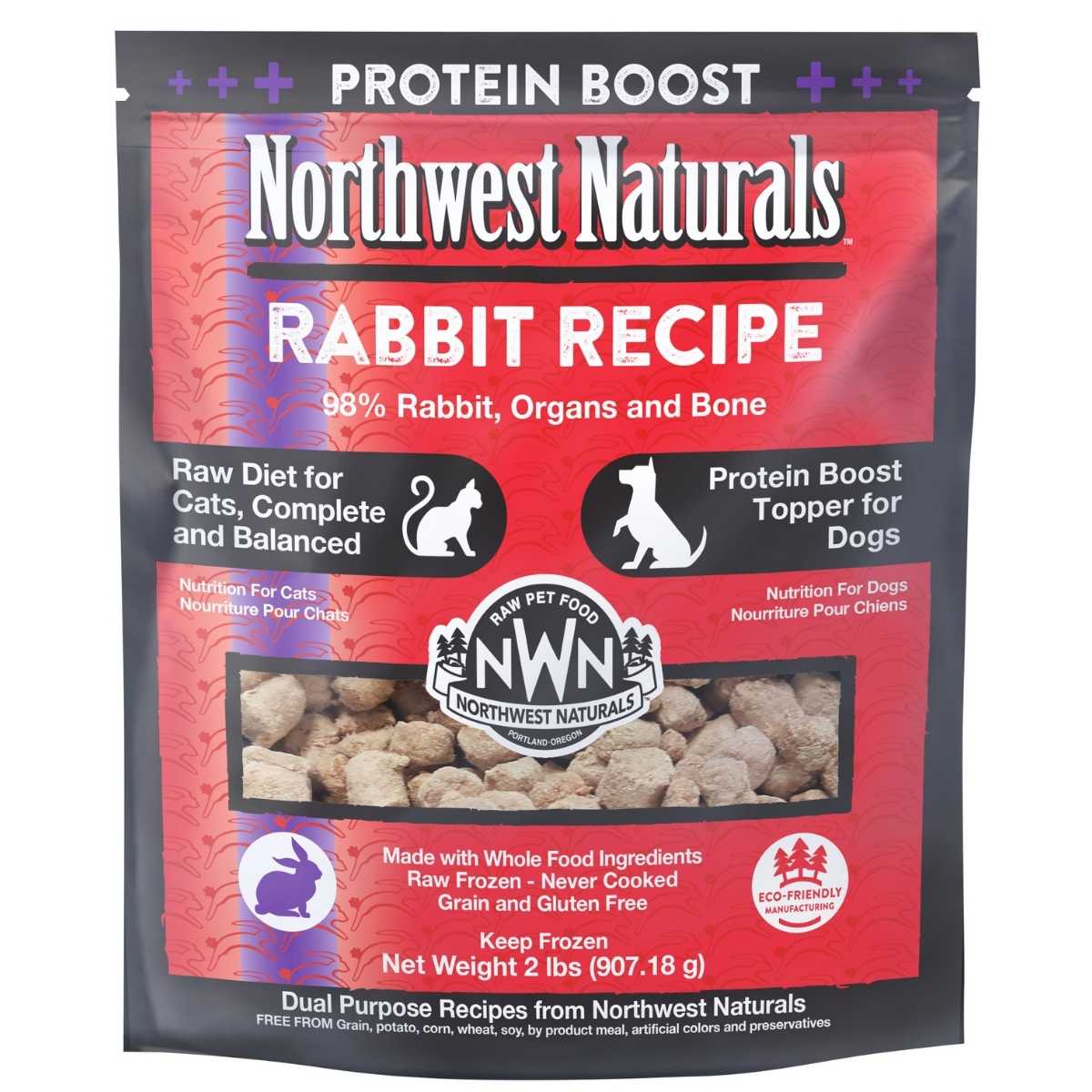 Northwest Naturals Frozen Raw Cat Dog Protein Boost