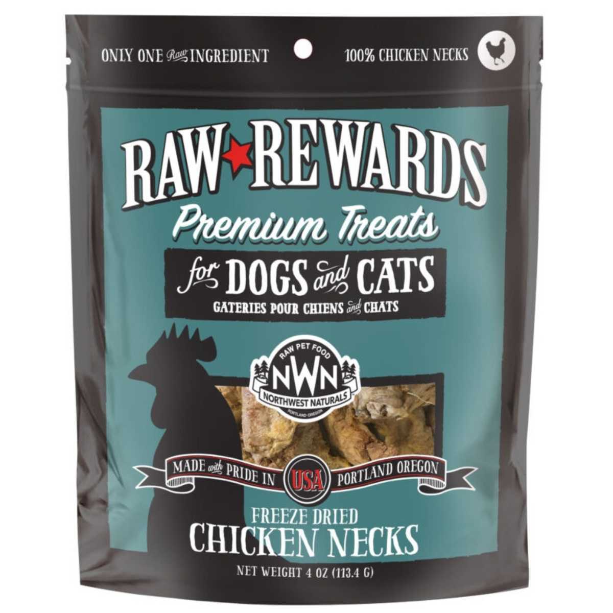 Northwest Naturals Canine Feline Freeze Dried Raw Neck
