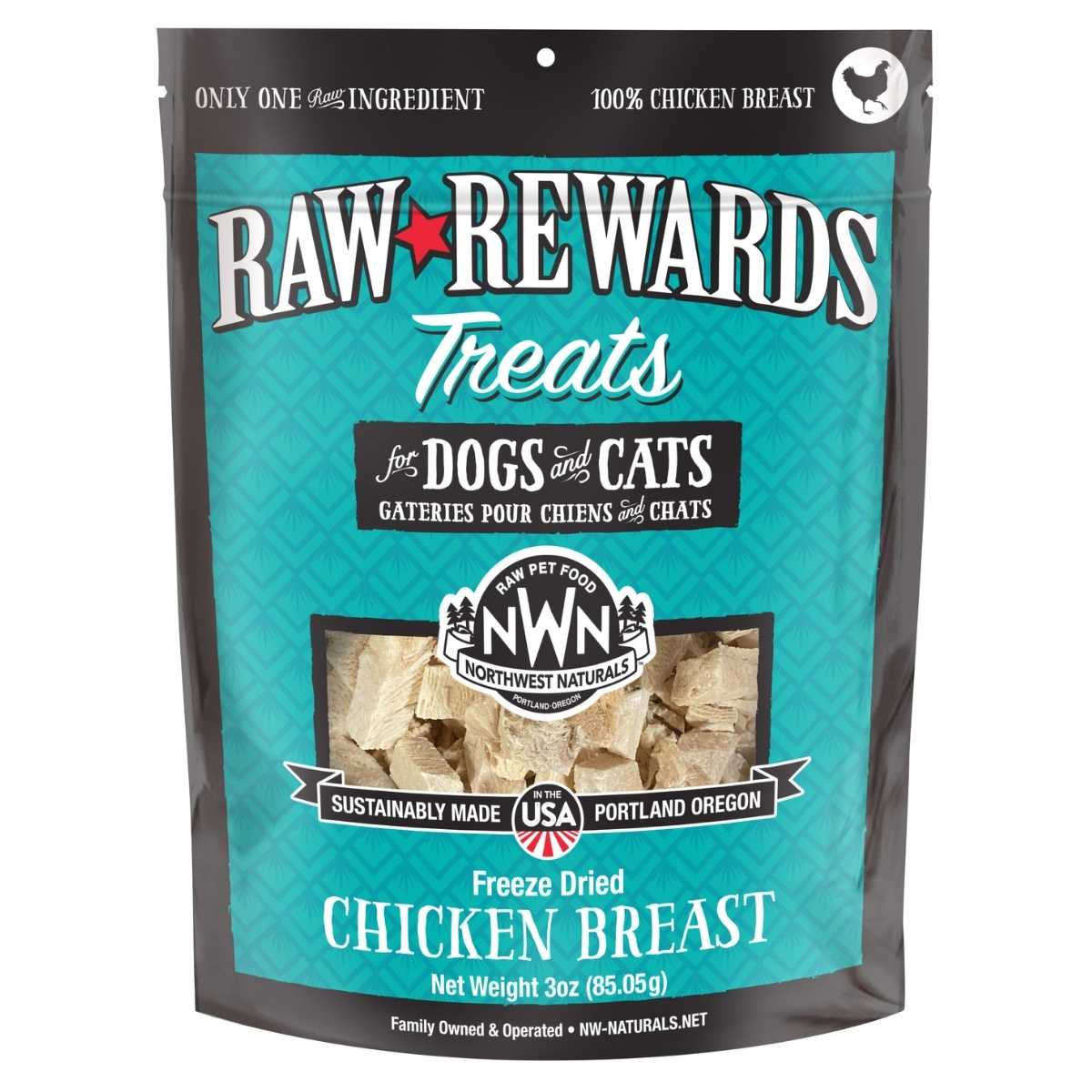 Northwest Naturals Canine Feline Freeze Dried Breast Treat