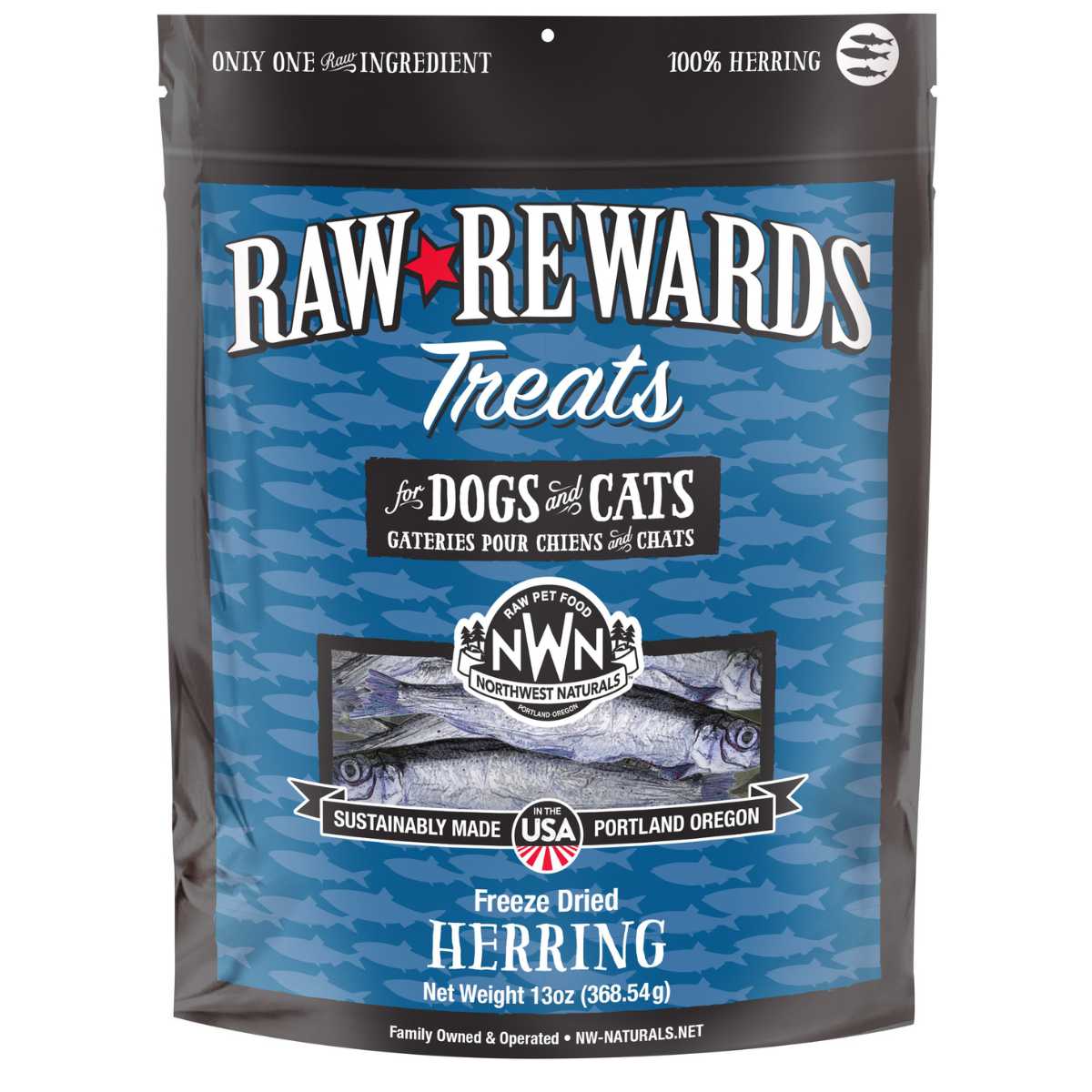 Northwest Naturals Herring Freeze Dried Treat 13oz