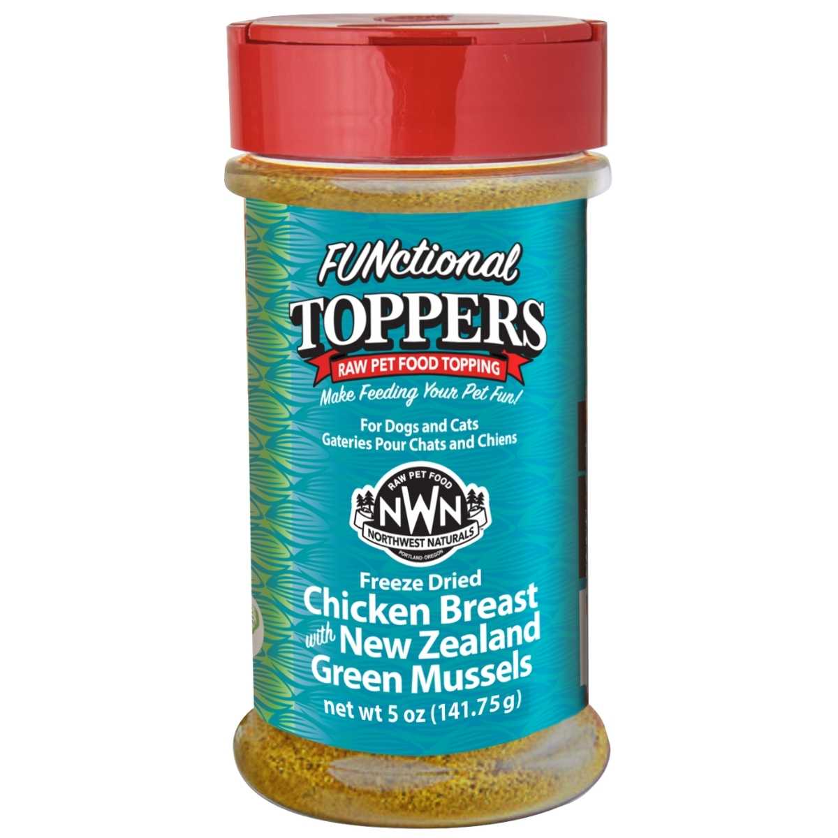Northwest Naturals FUNctional Topper Chicken Breast w/New Zealand Green Mussels-5 oz Bottle