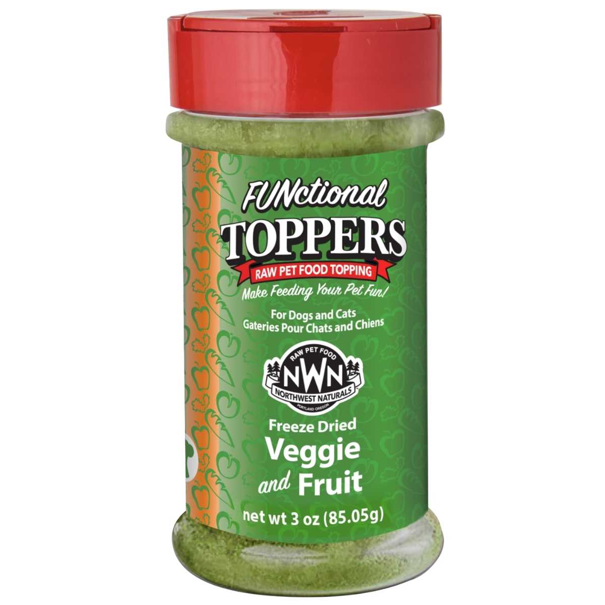 Northwest Naturals FUNctional Topper Veggie & Fruit-3 oz Bottle