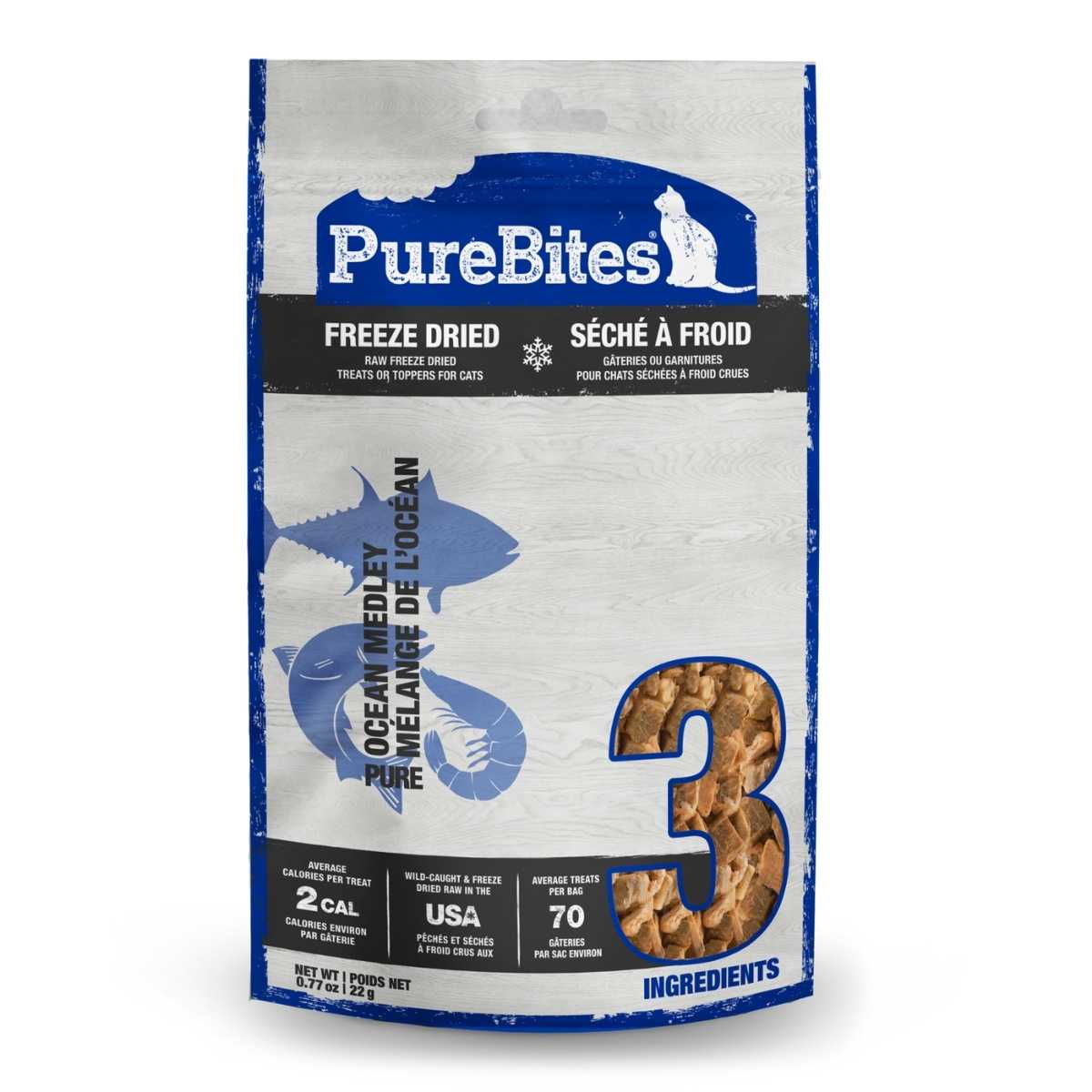 Purebites Feline- Value Size Ocean Medley-0.77 oz Bag