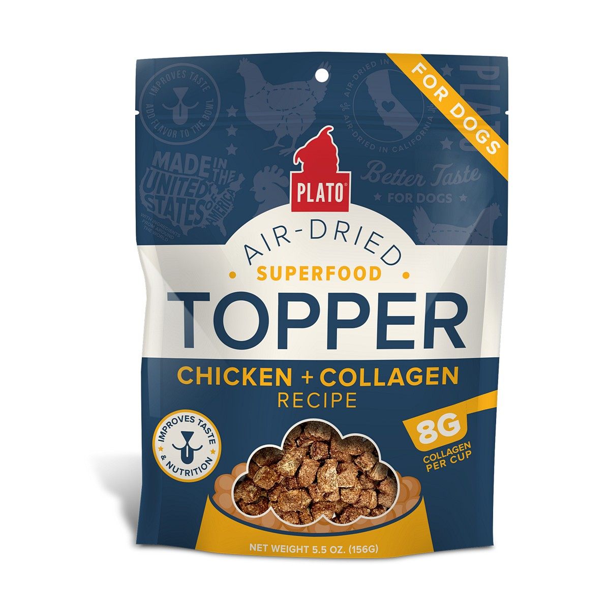 Plato Pet Treats Plato Toppers Collagen
