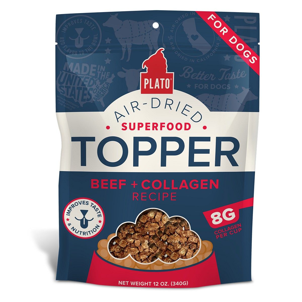 Plato Pet Treats Plato Toppers Collagen