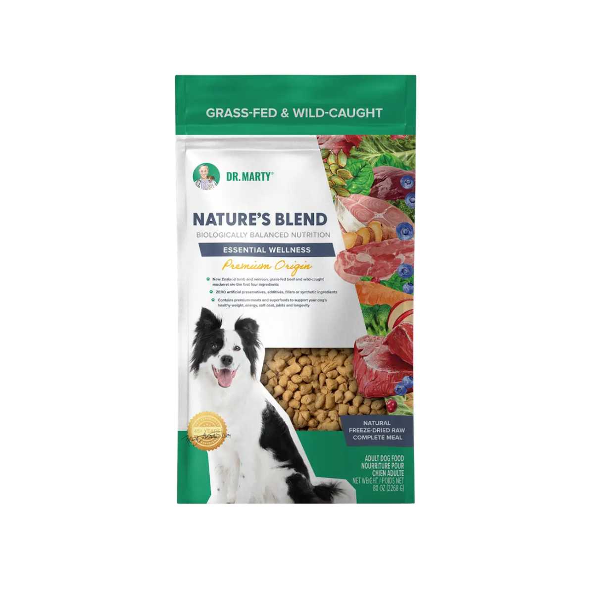 Dr. Marty's Dr Marty Freeze Dried Nature S Blend Premium Origin Grass Fed Wild Caught