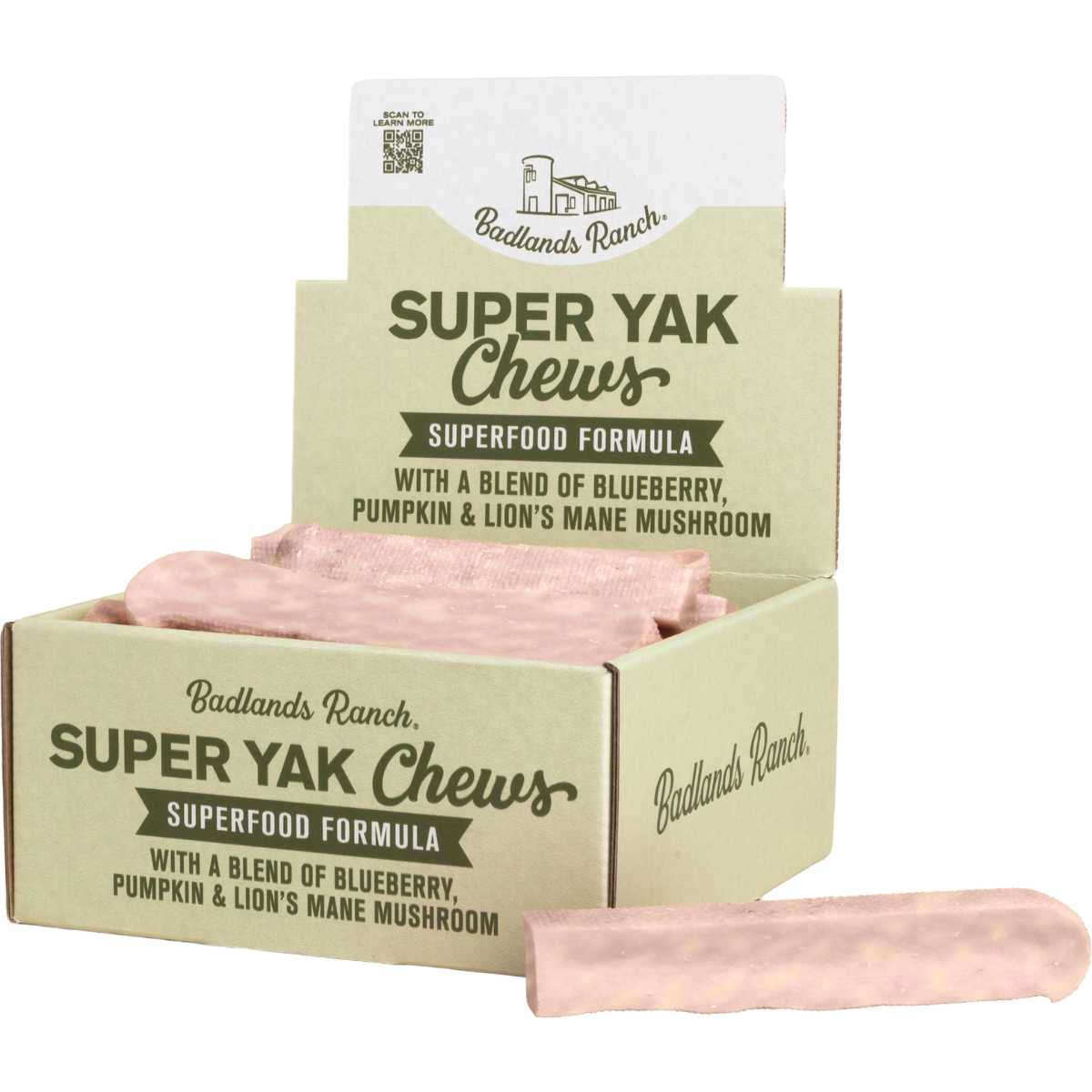 Badlands Ranch Yak Superchew Superfood 18ct PDQ medium single