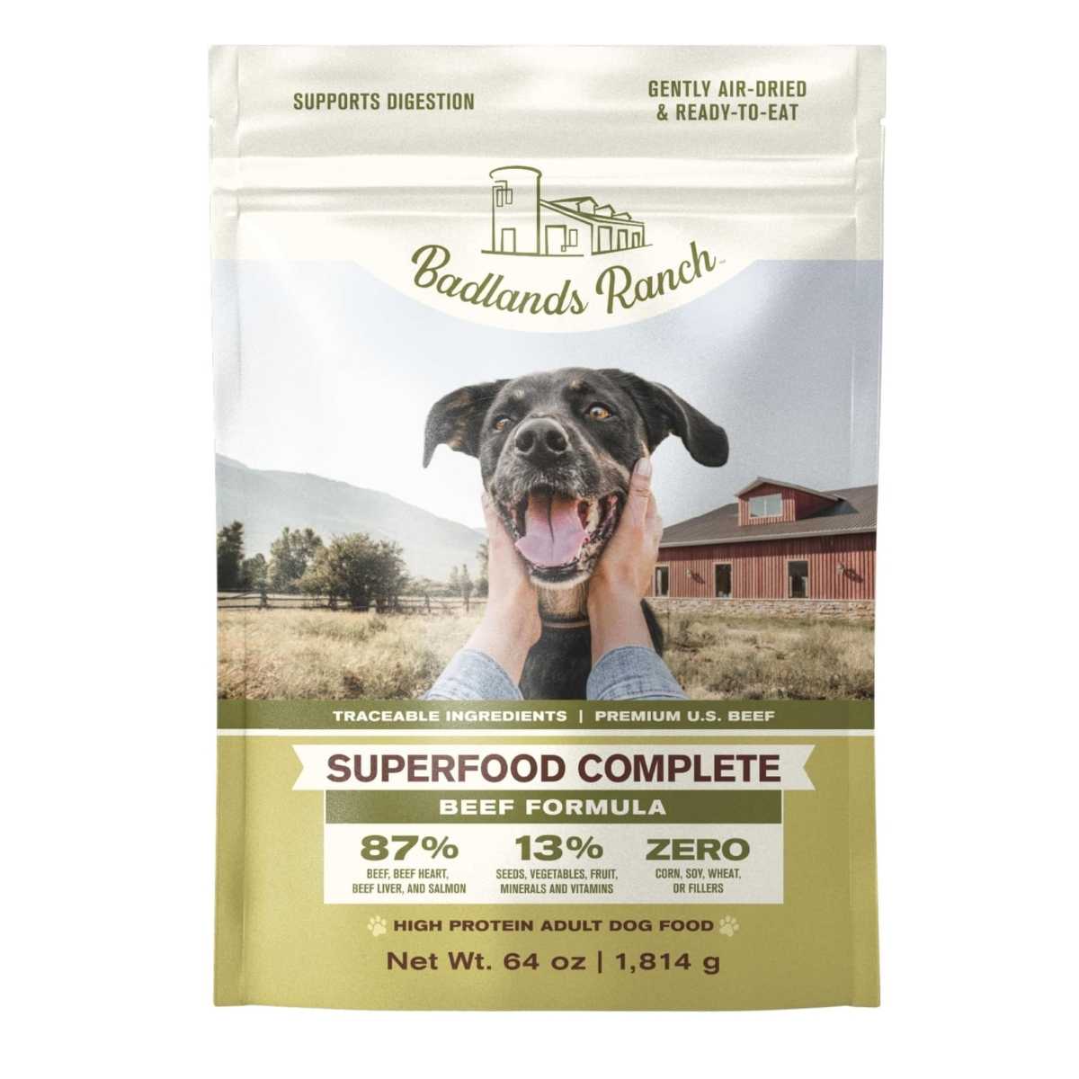Badlands Ranch Air Dried Food Superfood Complete Dog Food 4 Cs