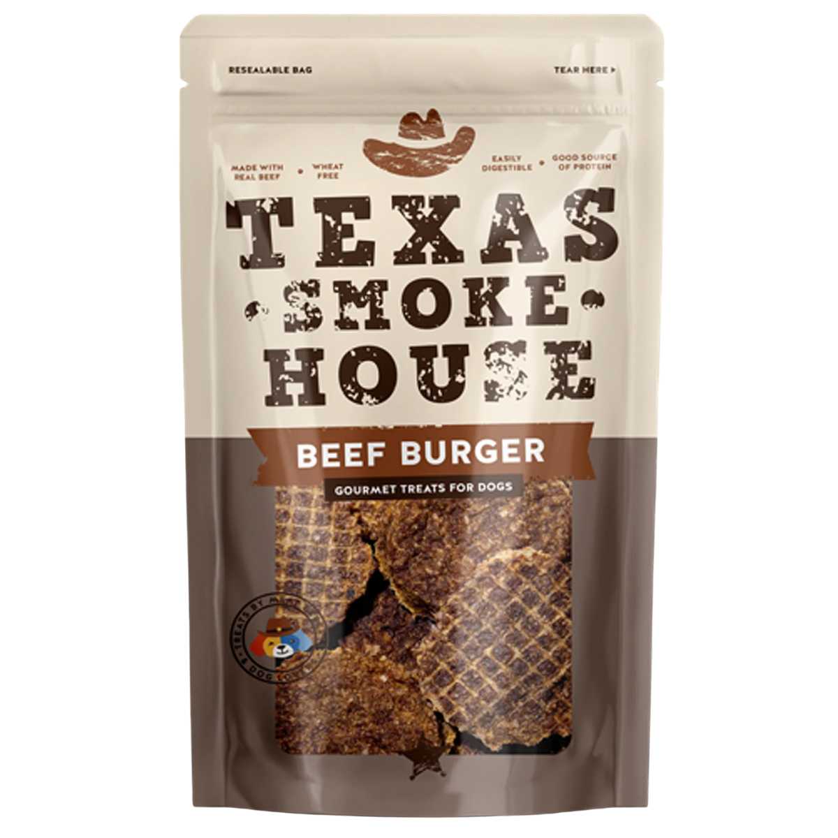Jack N Pup Smokehouse Beef Burgers-10 oz Bag