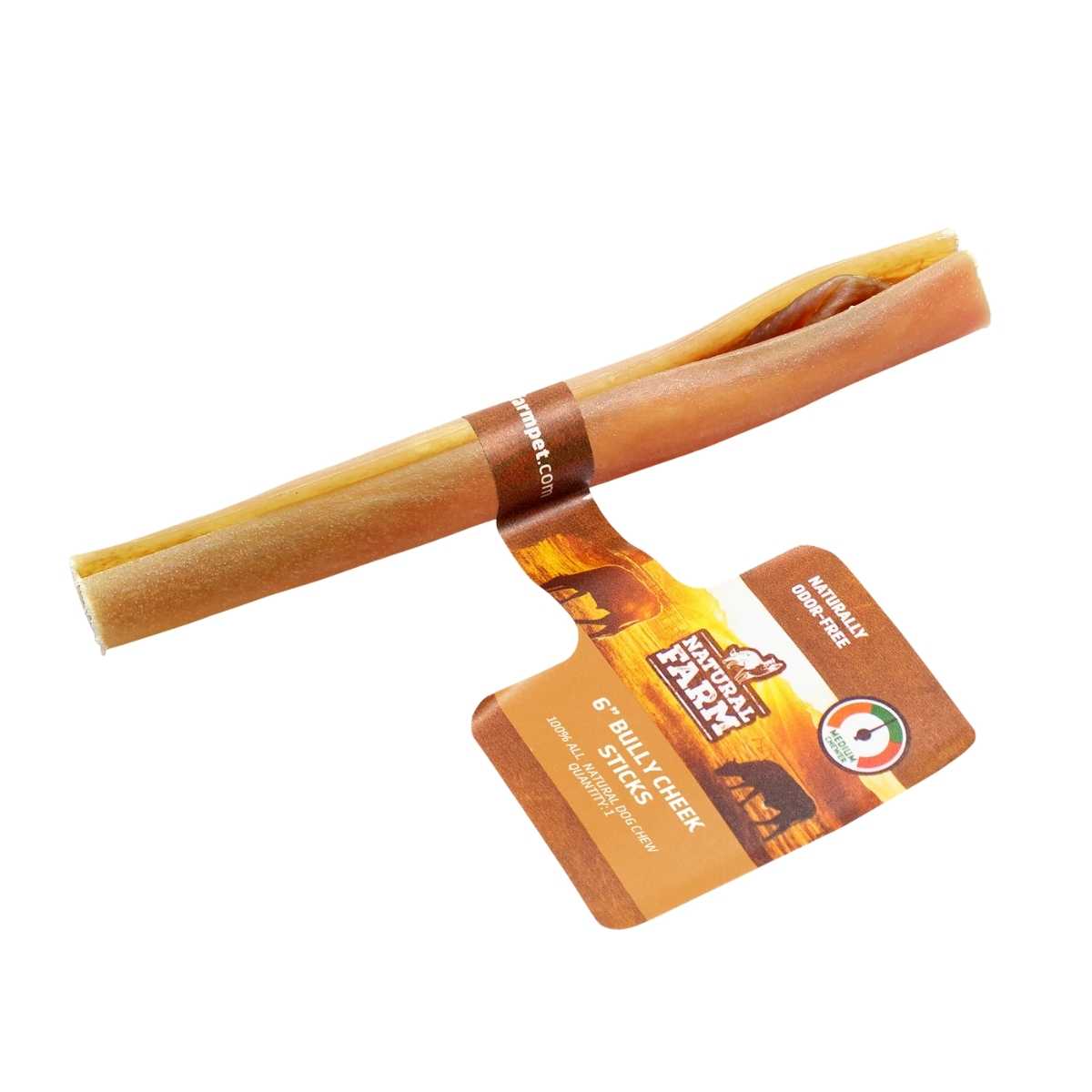 Natural Farm Bulk 6" Bully Cheek Stick-100 ct