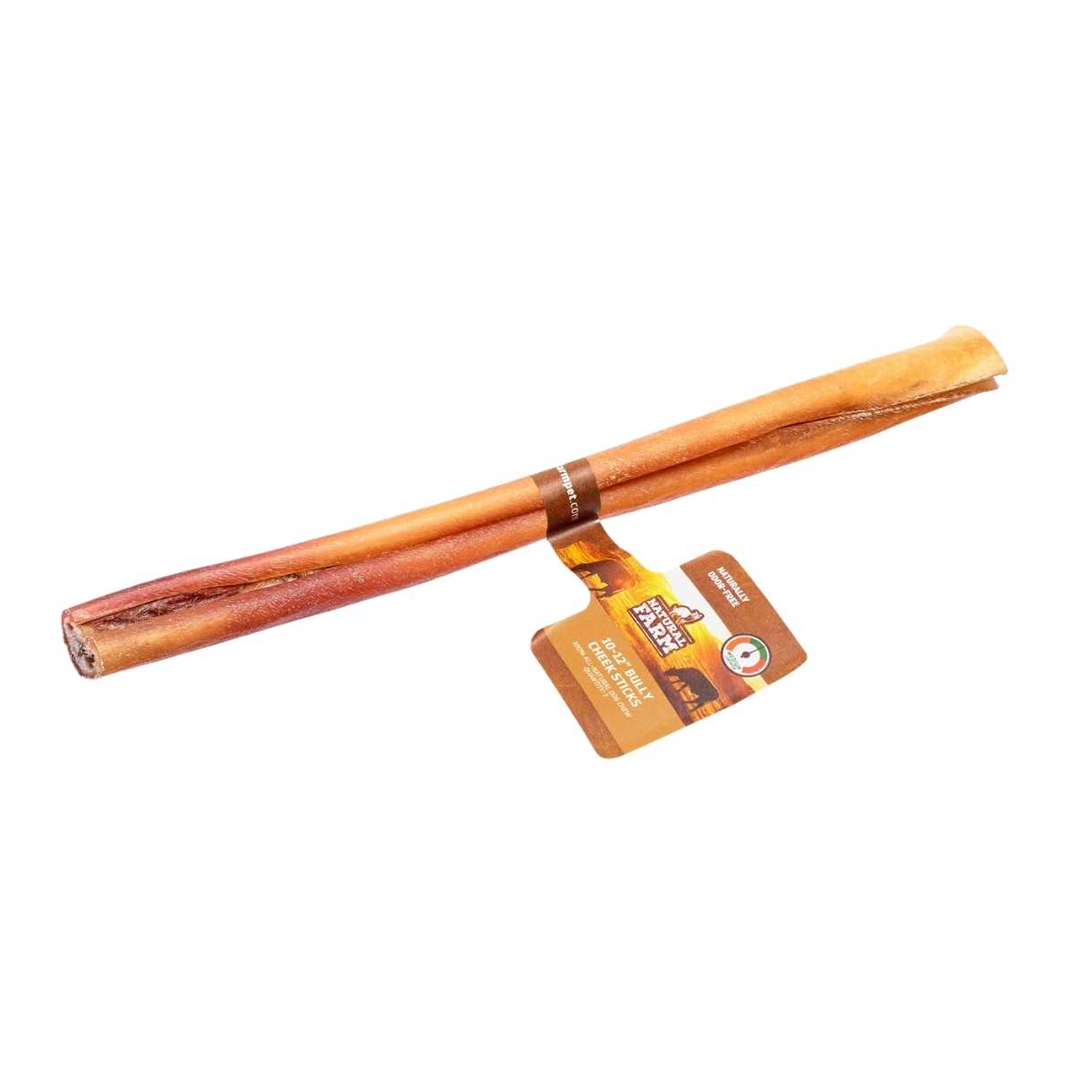 Natural Farm Bulk 10-12" Bully Cheek Stick-24 ct