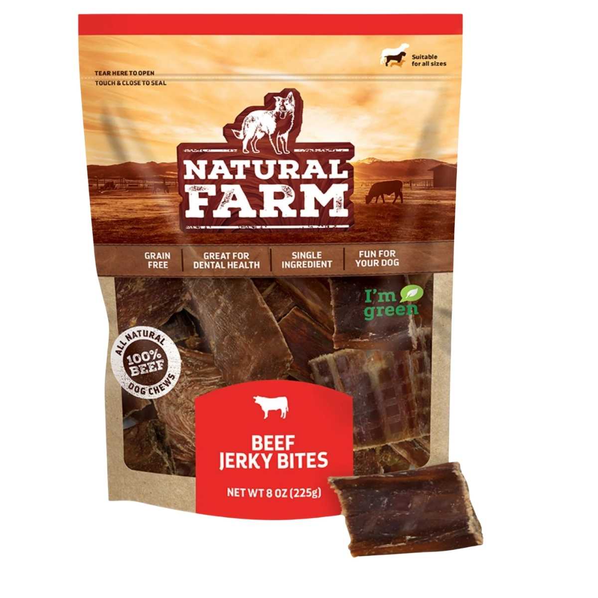 Natural Farm Bagged Beef Jerky Bites 8 oz