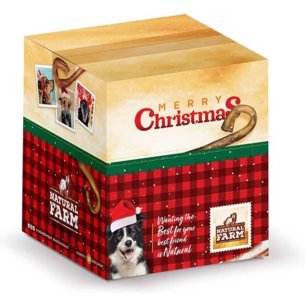 Natural Farm Holiday Power Bully Candy Cane 18 count