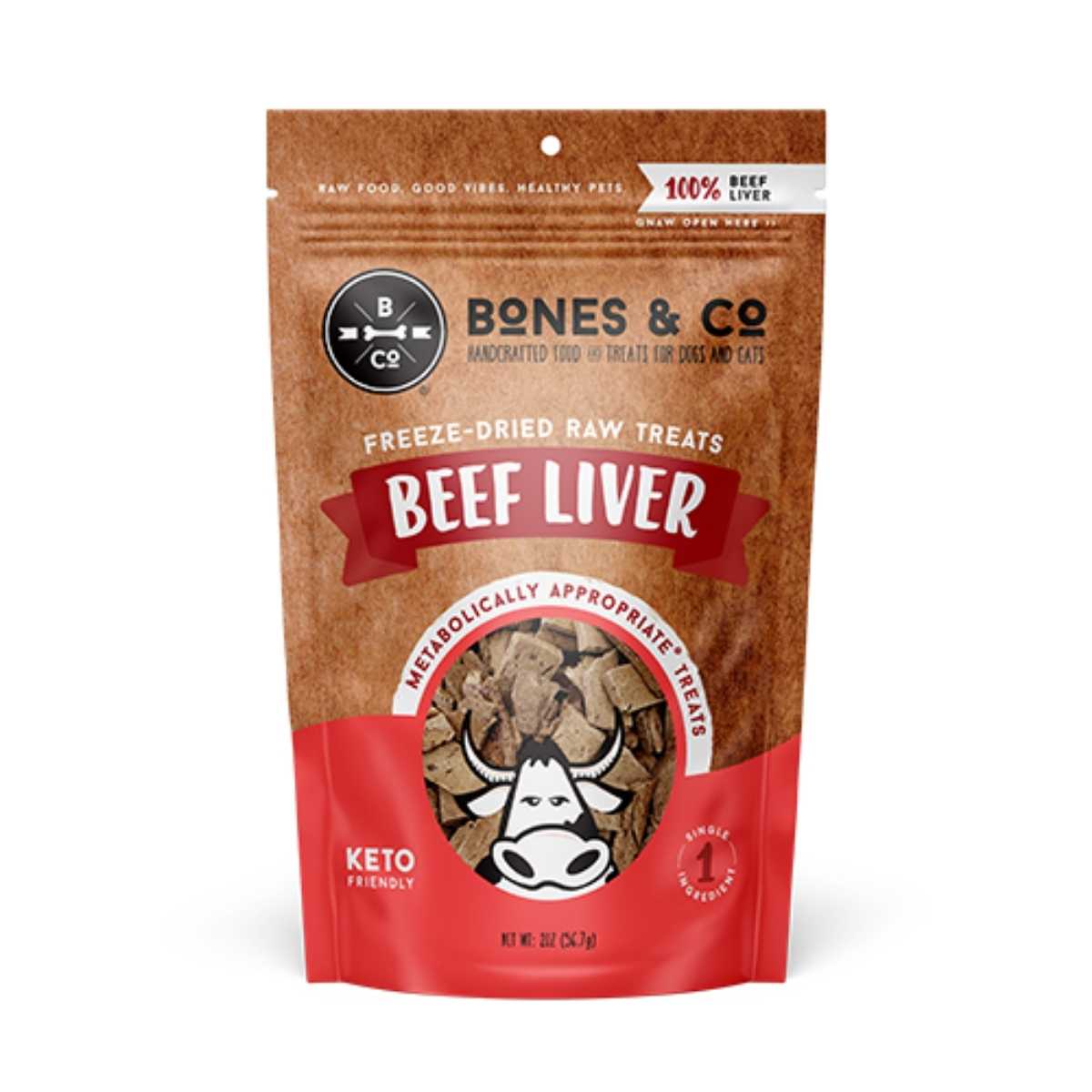 Bones & Co Freeze Dried Beef Liver-2 oz Bag