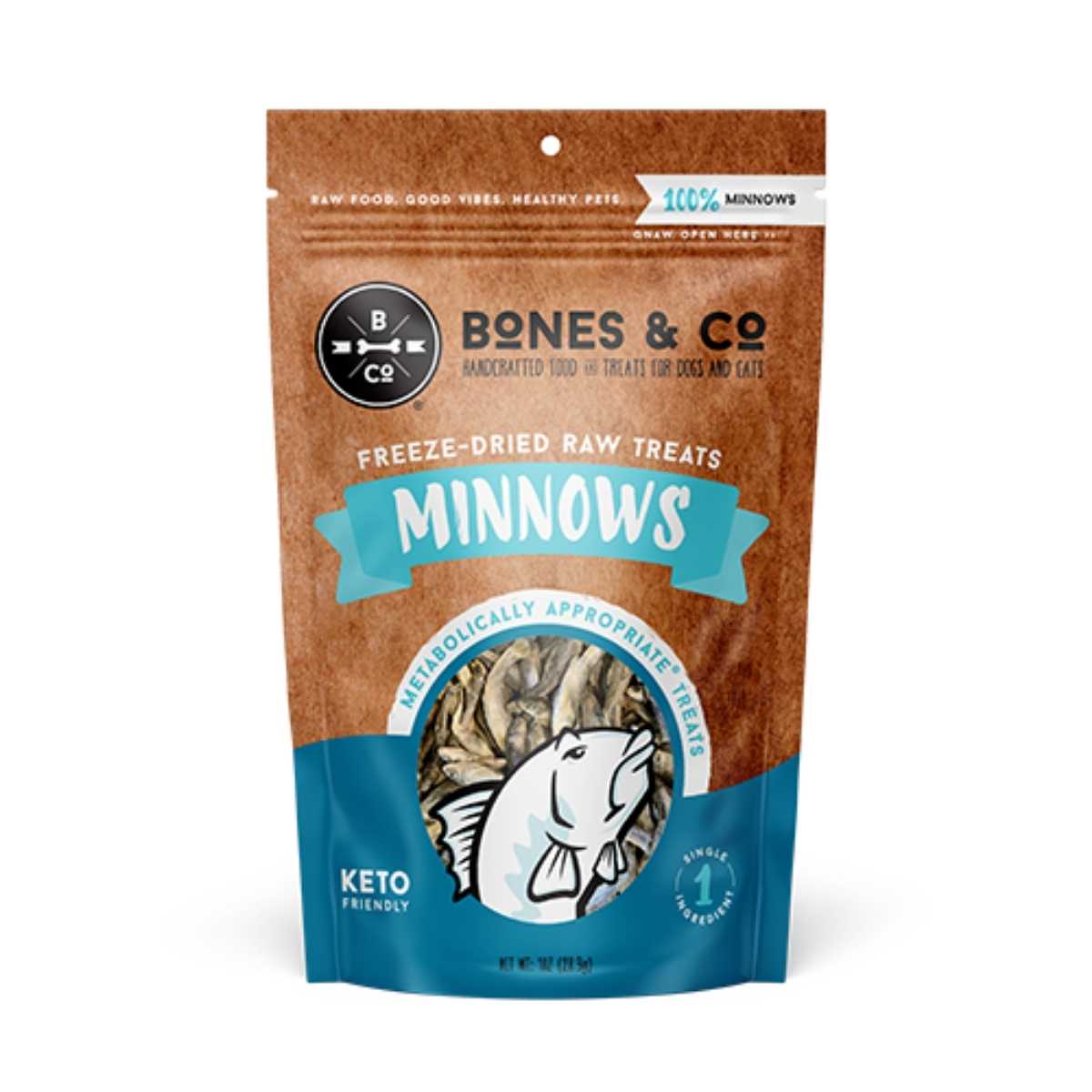 Bones & Co Freeze Dried Minnows-1 oz Bag