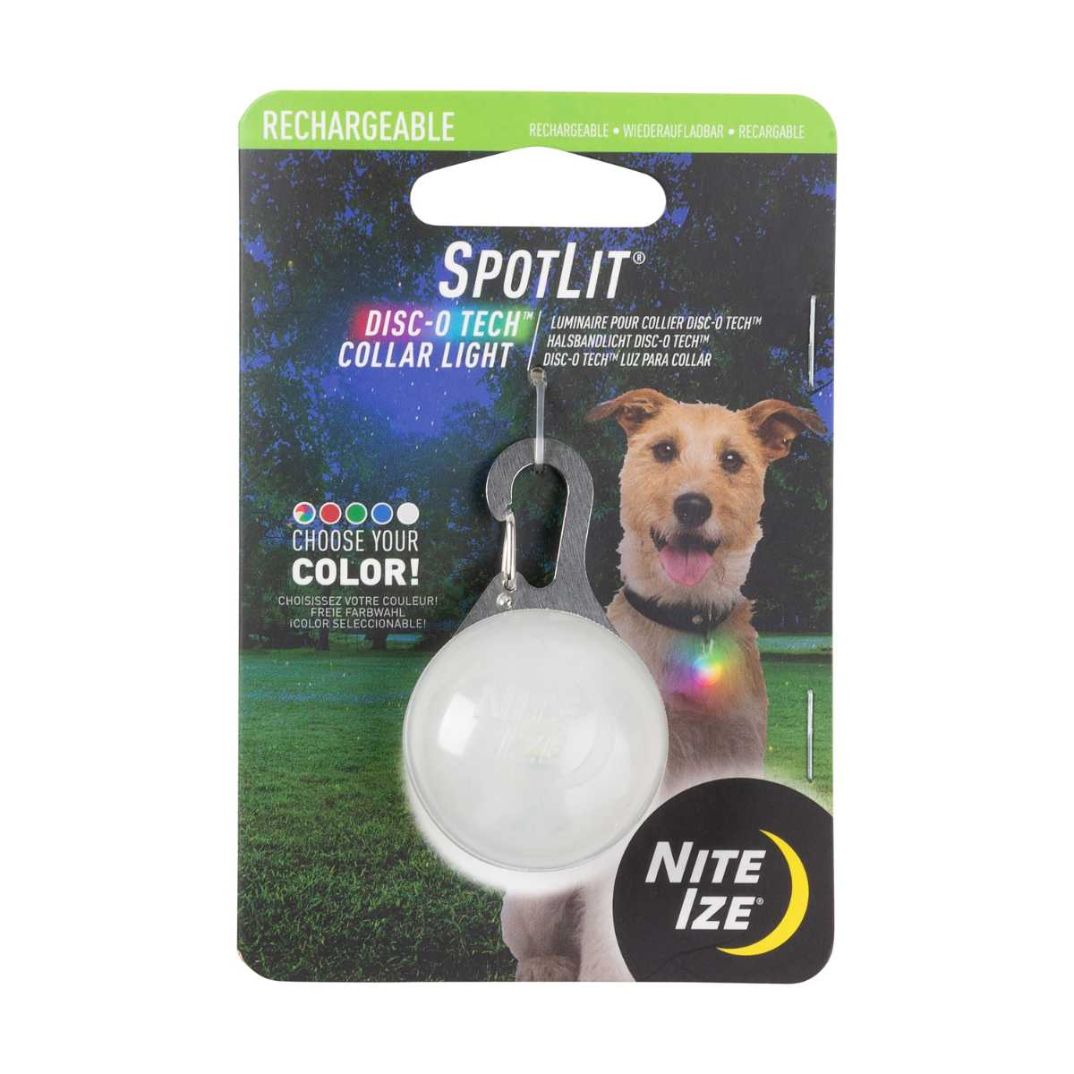 Nite Ize SpotLit XL Rechargeable Collar Light-Disc-O Select