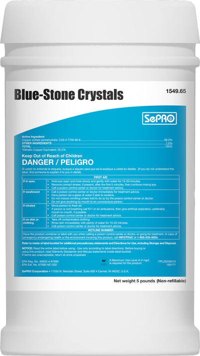 Blue Stone Copper Sulfate Crystal Fine Grade