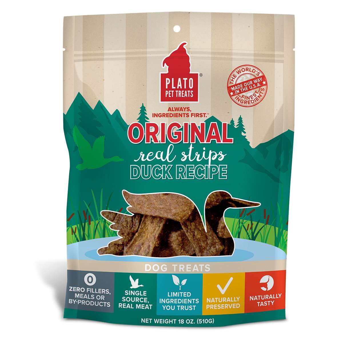 Plato Pet Treats Plato Original Strips Strips