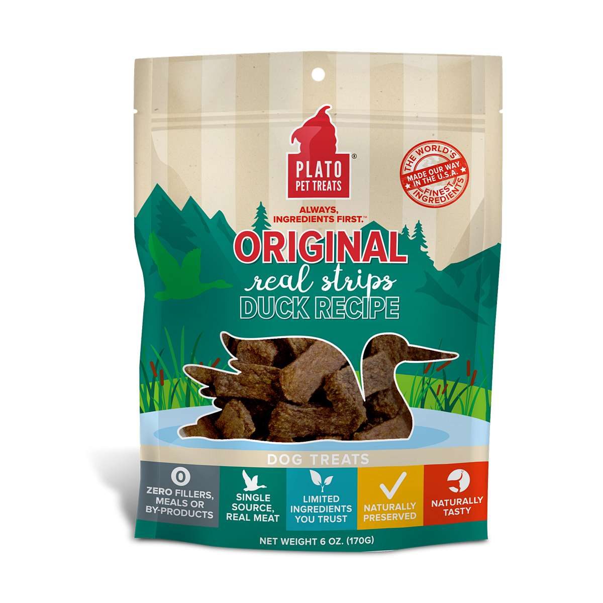 Plato Pet Treats Plato Original Strips Strips