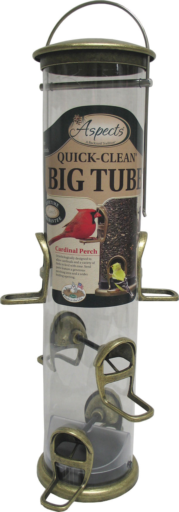 Quick-Clean Big Tube Seed Feeder